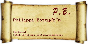 Philippi Bottyán névjegykártya